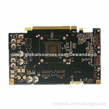 Multilayer PCBs circuit with BGA and gold finger